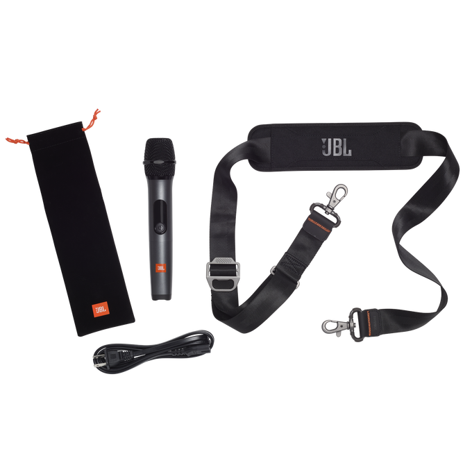 JBL PartyBox On-The-Go - Black - Portable party speaker with built-in lights and wireless mic - Detailshot 6 image number null